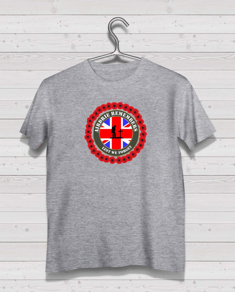 Airdrie Remembers - Grey TShirt