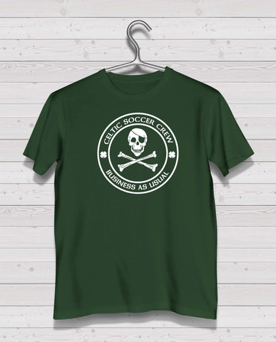 Celtic CSC  Green Short Sleeve TShirt -  White Print