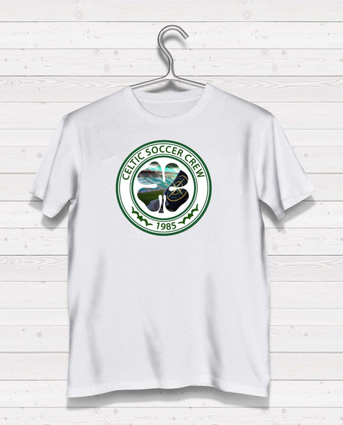Celtic CSC White Short Sleeve TShirt -  Full Green/White Logo