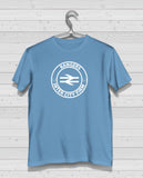 Rangers ICF Light Blue Short Sleeve TShirt - White Print