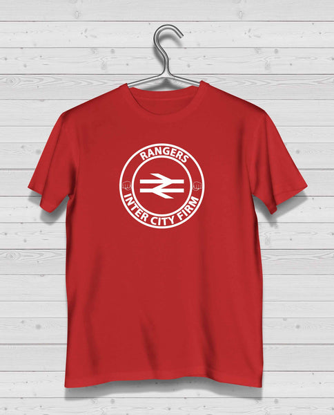 Rangers ICF Red Short Sleeve TShirt - White Print