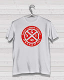 Partick Thistle White Short Sleeve TShirt -  Red Print
