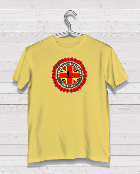 Partick Thistle Remembers - Yellow TShirt