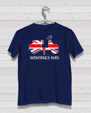 Scooter Style - Navy Tshirt, Short Sleeve (Red/White/Blue)