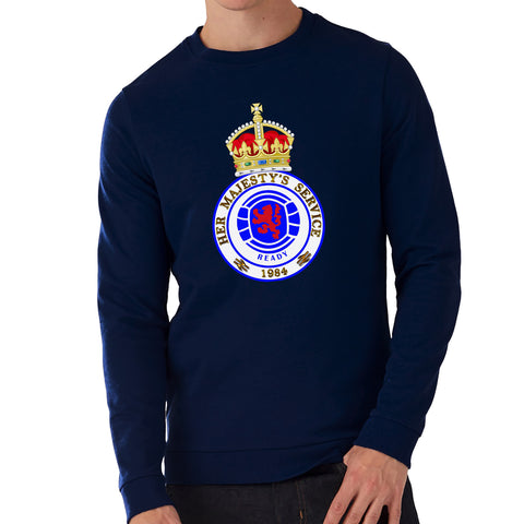 "HMS Crown"  Rangers Casual Style Navy Sweatshirt