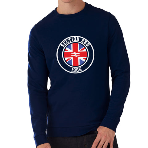 "Section Red"  Rangers Casual Style Navy Sweatshirt