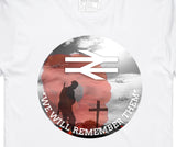 We will never forget - White sublimated T Shirt