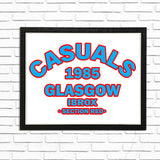 Casuals Section Red  - (A4) Framed Poster